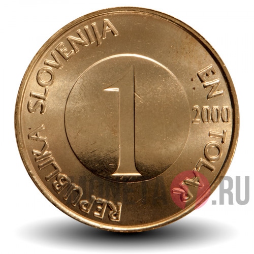 1 толар 2000 года - Ручьевая форель - Словения