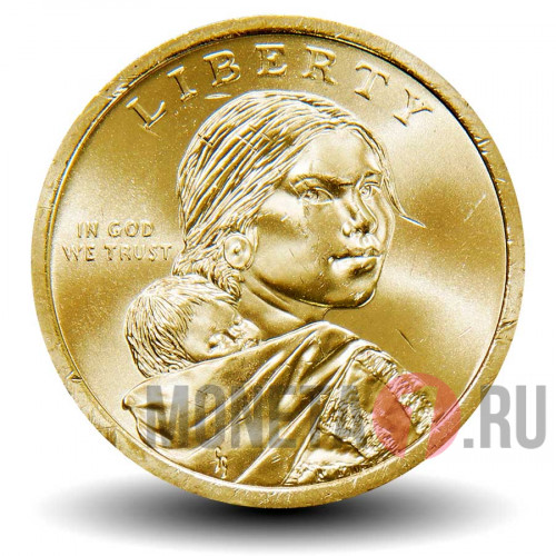 1 доллар 2019 года - Индейцы в космосе - D