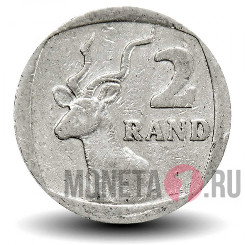 2 рэнда 2002 года - ЮАР - Газель - iNingizimu Afrika - uMzantsi Afrika