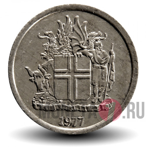 1 крона 1977 года - Исландия