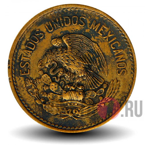20 сентаво 1945 года - Мексика - Пирамида в Теотиуакане