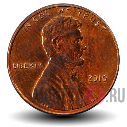 1 цент 2010 года - США