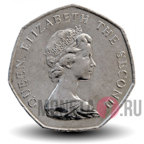 50 пенсов 1980 года - Фолклендские острова - Лиса