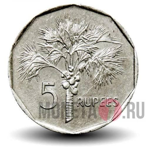 5 рупий 1982 года - Сейшельские Острова - Пальма