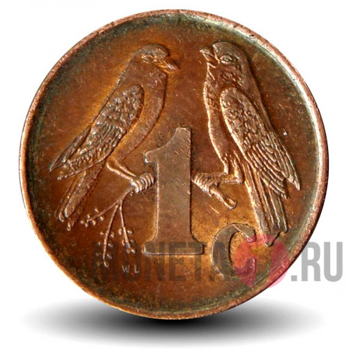 1 цент 2000 года - ЮАР - Воробьи