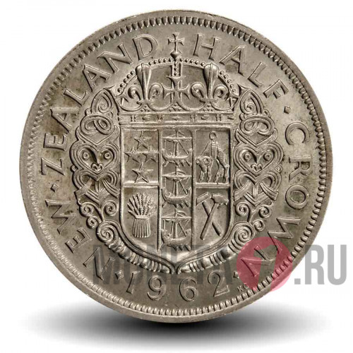 Half Crown 1962 года - Новая Зеландия - Elizabeth II