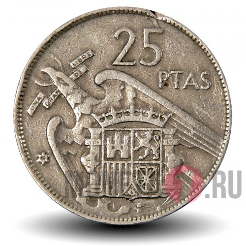 25 песет 1961 года - Испания - Франсиско Франко