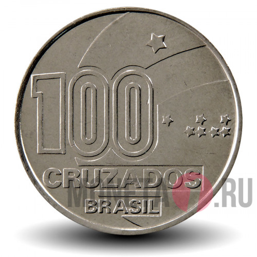 100 крузадо 1988 года - 100-летие отмены рабства. Женщина - Бразилия