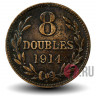 8 дублей 1914 года - Остров Гернси