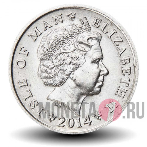 10 пенсов 2014 года - Остров Мэн - BB - магнитные