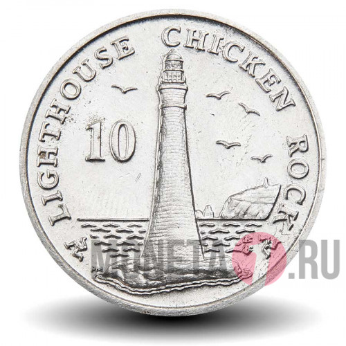 10 пенсов 2014 года - Остров Мэн - BB - магнитные