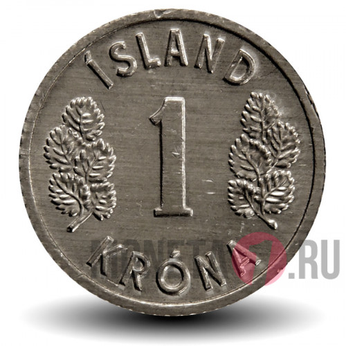 1 крона 1980 года - Исландия