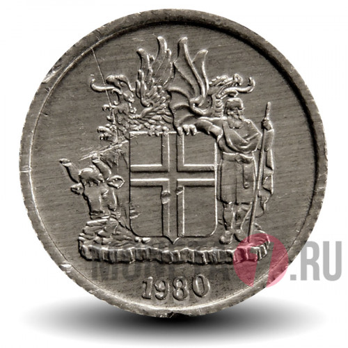 1 крона 1980 года - Исландия
