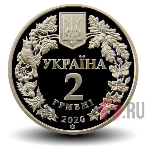 2 гривны 2020 года - Совка роскошная - Украина