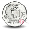 1 даласи 2008 года - Гамбия - Крокодил