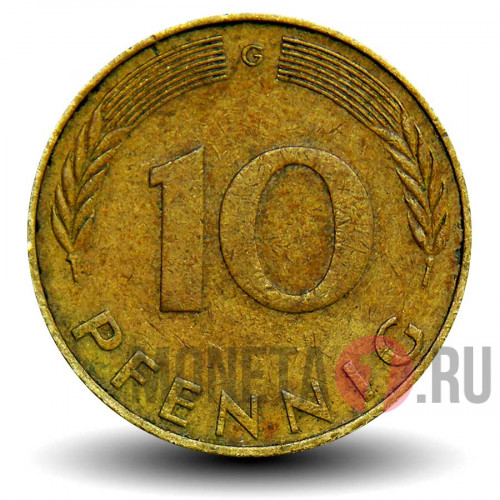 10 пфеннигов 1973 года - ФРГ - G