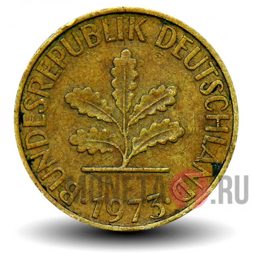 10 пфеннигов 1973 года - ФРГ - G