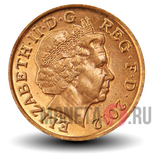 1 пенни 2012 года - Великобритания - Елизавета II