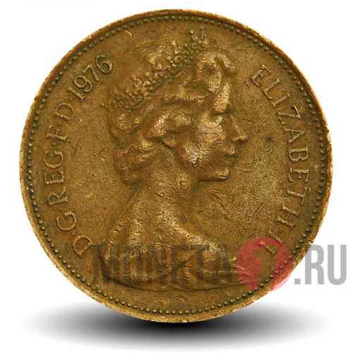 2 пенса 1976 года - Великобритания