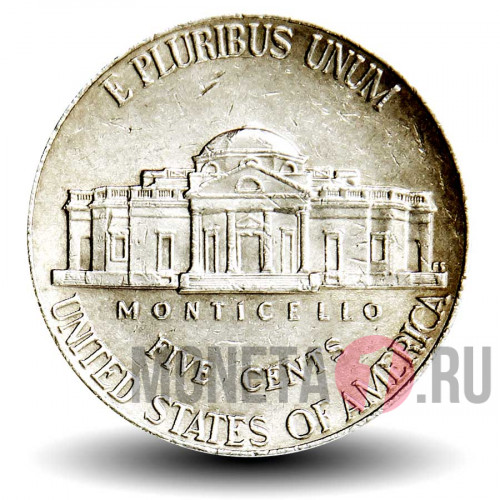 5 центов 2006 года - Джефферсон - Усадьба Монтичелло - США - D