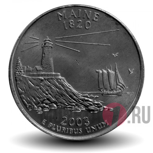 Quarter США 2003  год - Мэн - P