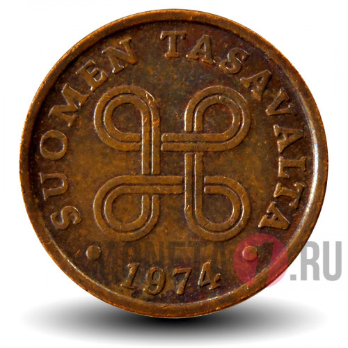 5 пенни 1974 года - Финляндия