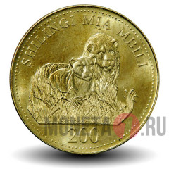 200 шиллингов 2008 года - Танзания - Львы