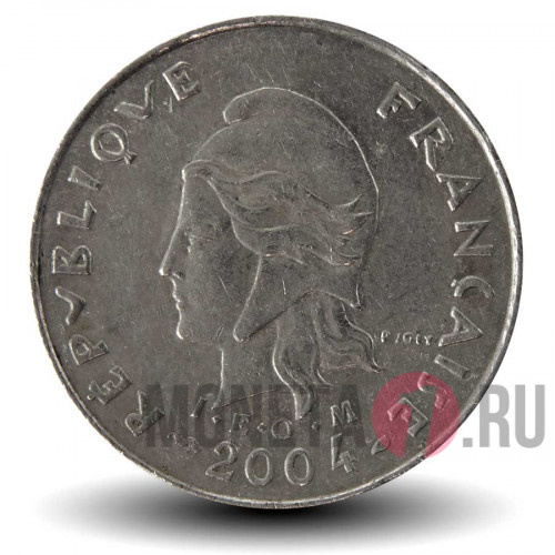 10 франков 2004 года - Французская Полинезия