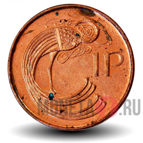 1 пенни 2000 года - Ирландия - Ирландская арфа