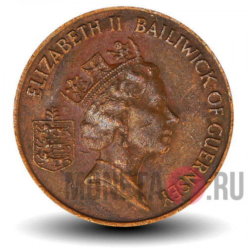 2 пенса 1986 года - Остров Гернси - Коровы