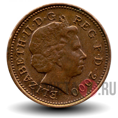 One Penny 2000 года - Великобритания - Elizabeth II