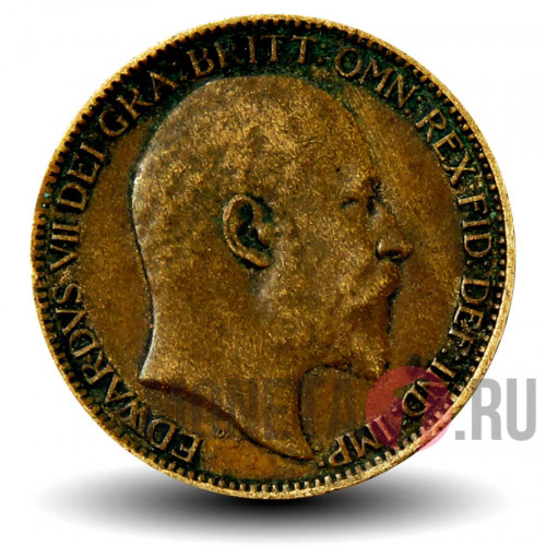 Фартинг 1909 года - Великобритания - Edward VII