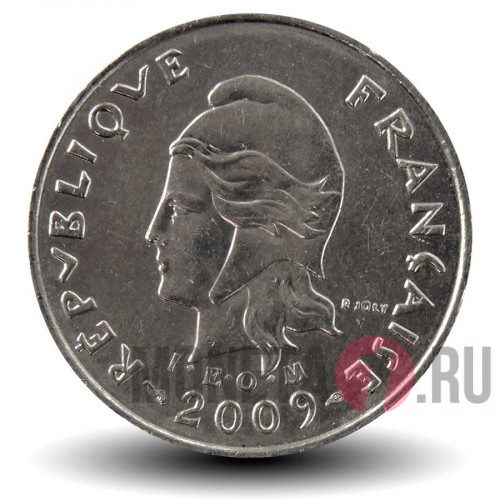 10 франков 2009 года - Французская Полинезия