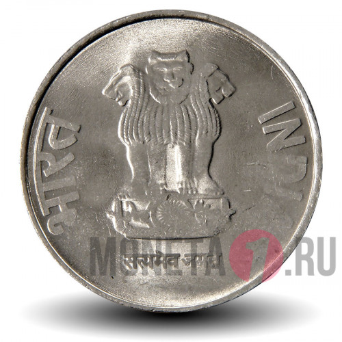 2 рупии 2011 года - Индия - Цветы лотоса - "°" - Noida