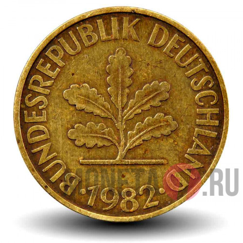 10 пфеннигов 1982 года - ФРГ - D
