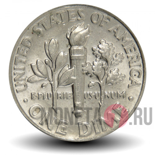 1 дайм 2008 года - США - Рузвельт - D