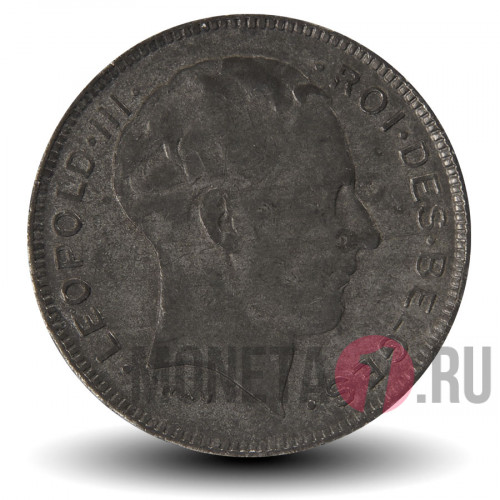 5 франков 1941 года - Бельгия - Леопольд III - BELGES