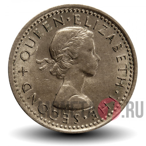 3 пенса 1962 года - Новая Зеландия - 2 дубины Пату