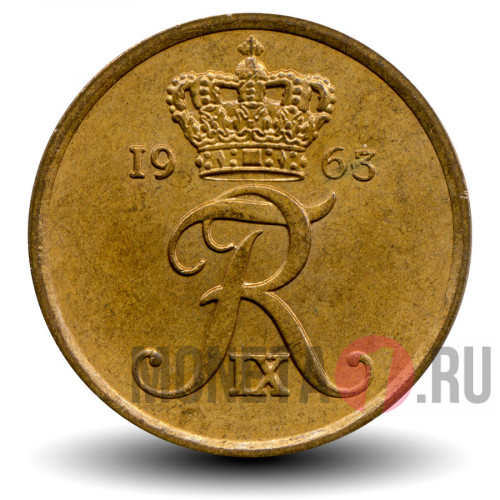 5 ore 1963 года - Фредерик IX - Дания - Бронза