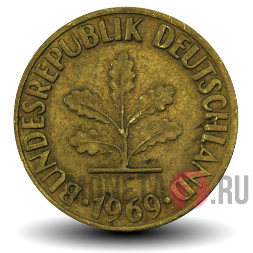 10 пфеннигов 1969 года - ФРГ - G
