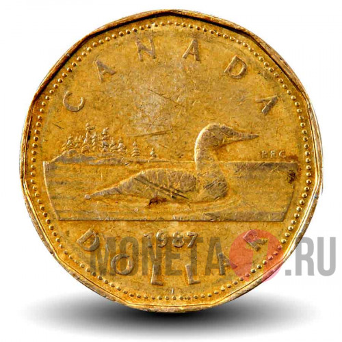 1 доллар 1987 года - Канада - Гагара