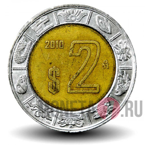 2 песо 2010 года - Мексика