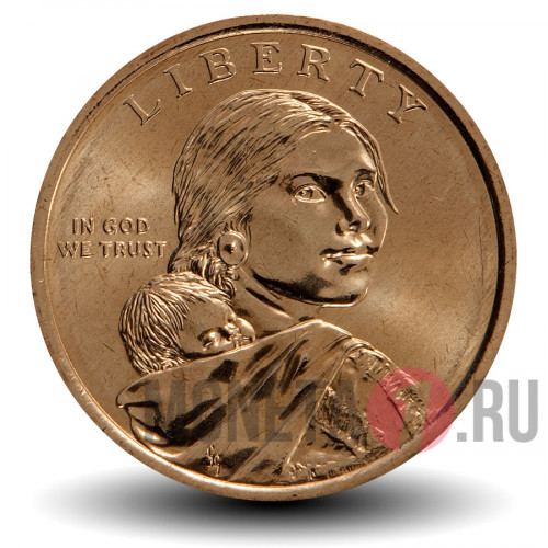 1 доллар - Индианка 2011 год - Трубка мира - P