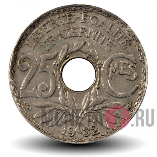 25 сантимов 1932 года - Франция