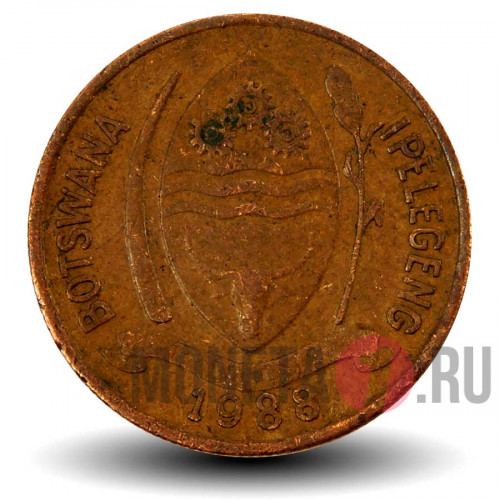 5 тхебе 1988 года - Ботсвана - Птица-носорог