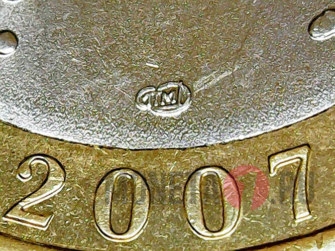 10 рублей 2007 года - Вологда - СПМД - Биметалл