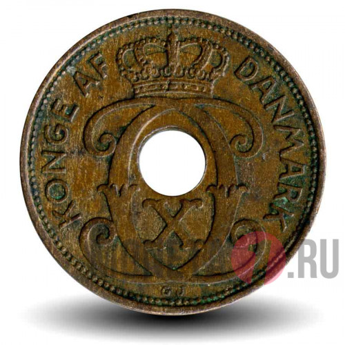 2 ore 1938 года - Дания - Кристиан X