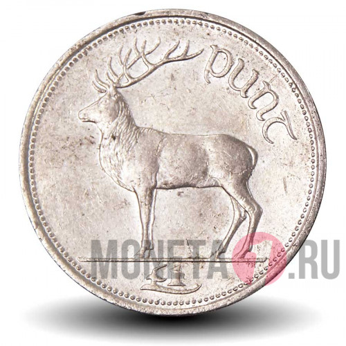 1 фунт 1999 года - Ирландия - Большерогий Ирландский олень