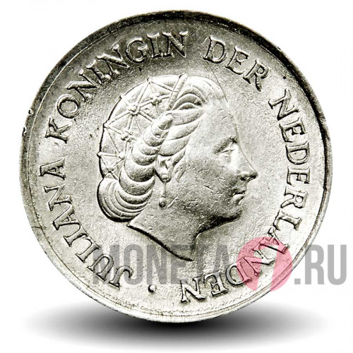 25 центов 1951 года - Нидерланды - Юлиана