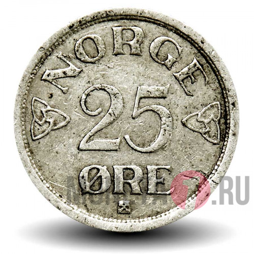 25 эре 1956 года - Норвегия - Хокон VII